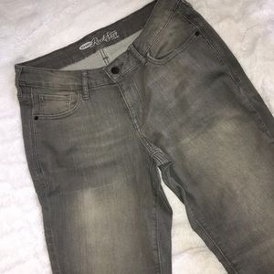 Gray Low Rise Jeans